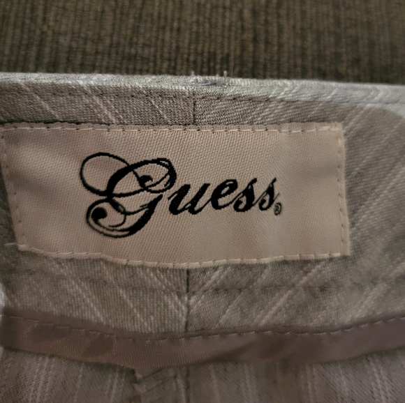 Gray Striped Flare Pants - Picture 4 of 5